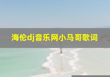 海伦dj音乐网小马哥歌词