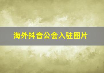 海外抖音公会入驻图片