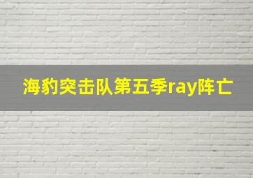 海豹突击队第五季ray阵亡