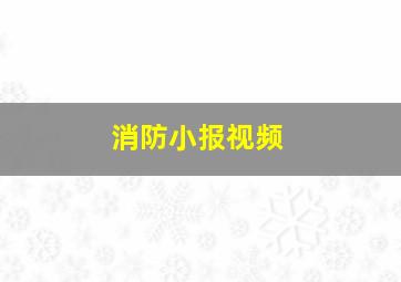 消防小报视频