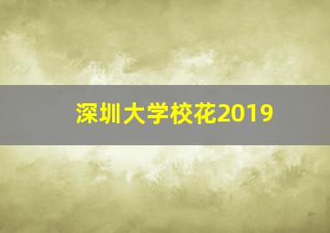 深圳大学校花2019