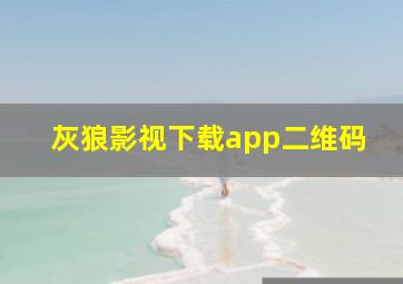 灰狼影视下载app二维码