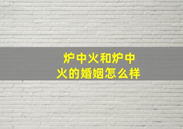 炉中火和炉中火的婚姻怎么样