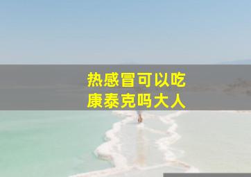 热感冒可以吃康泰克吗大人