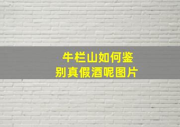 牛栏山如何鉴别真假酒呢图片