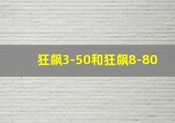 狂飙3-50和狂飙8-80