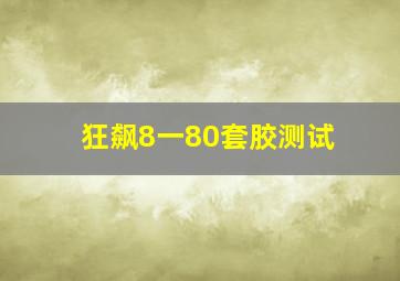 狂飙8一80套胶测试