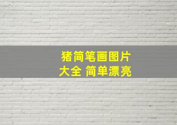 猪简笔画图片大全 简单漂亮