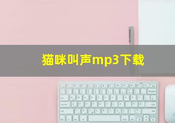 猫咪叫声mp3下载