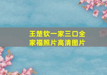 王楚钦一家三口全家福照片高清图片