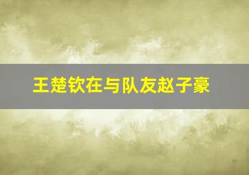 王楚钦在与队友赵子豪