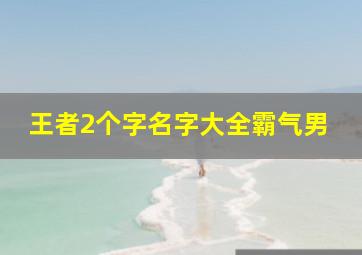 王者2个字名字大全霸气男