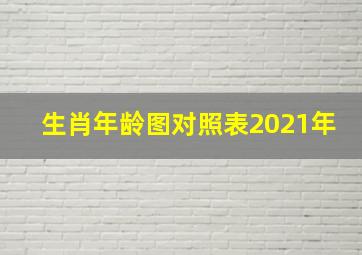 生肖年龄图对照表2021年