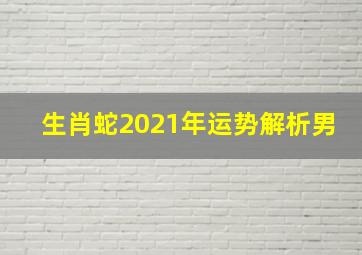 生肖蛇2021年运势解析男