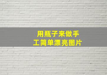 用瓶子来做手工简单漂亮图片