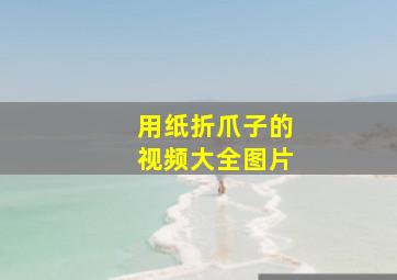 用纸折爪子的视频大全图片