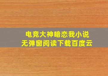 电竞大神暗恋我小说无弹窗阅读下载百度云