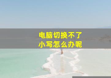 电脑切换不了小写怎么办呢