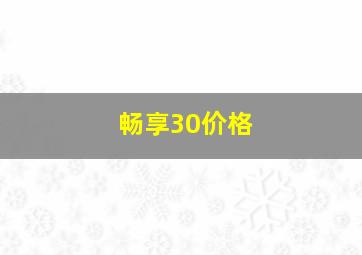 畅享30价格