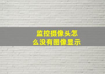 监控摄像头怎么没有图像显示