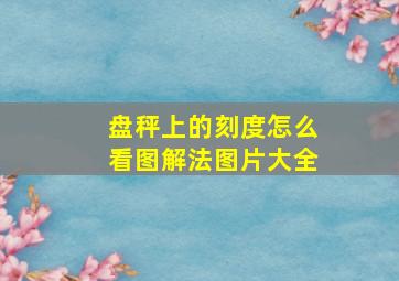 盘秤上的刻度怎么看图解法图片大全