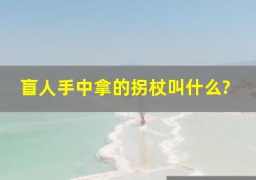 盲人手中拿的拐杖叫什么?