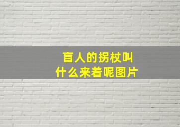 盲人的拐杖叫什么来着呢图片