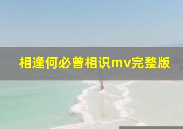 相逢何必曾相识mv完整版