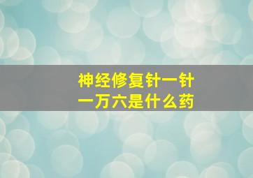 神经修复针一针一万六是什么药