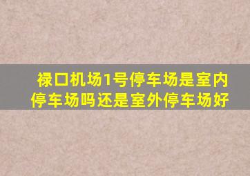 禄口机场1号停车场是室内停车场吗还是室外停车场好