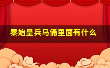 秦始皇兵马俑里面有什么