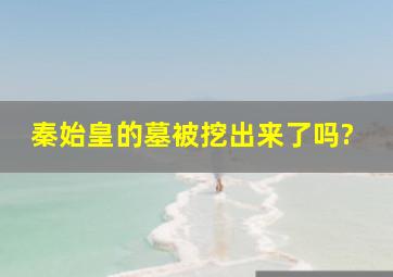 秦始皇的墓被挖出来了吗?