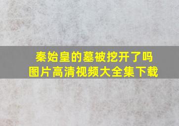 秦始皇的墓被挖开了吗图片高清视频大全集下载