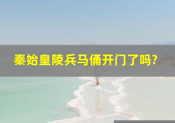 秦始皇陵兵马俑开门了吗?