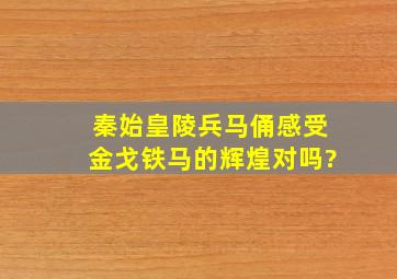 秦始皇陵兵马俑感受金戈铁马的辉煌对吗?