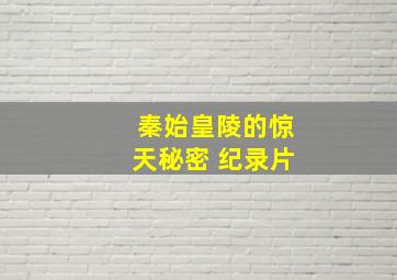 秦始皇陵的惊天秘密 纪录片