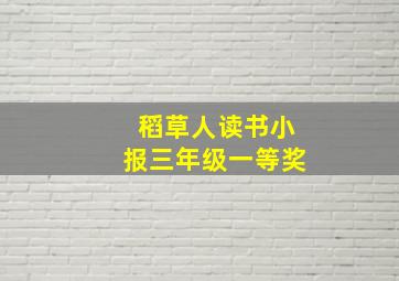 稻草人读书小报三年级一等奖