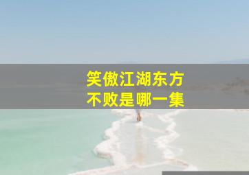 笑傲江湖东方不败是哪一集