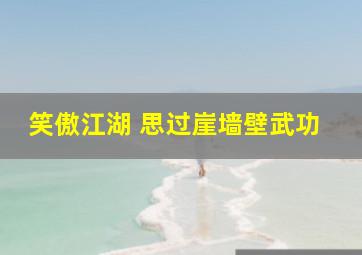 笑傲江湖 思过崖墙壁武功