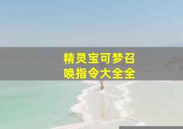 精灵宝可梦召唤指令大全全