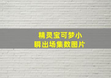 精灵宝可梦小瞬出场集数图片