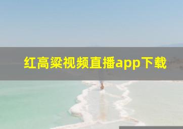 红高粱视频直播app下载