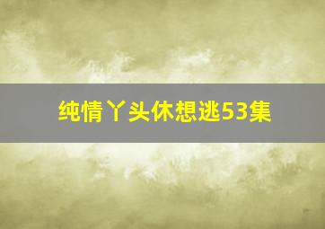 纯情丫头休想逃53集