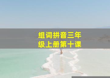 组词拼音三年级上册第十课