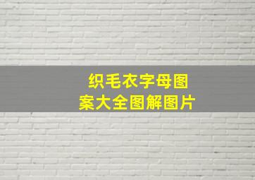 织毛衣字母图案大全图解图片