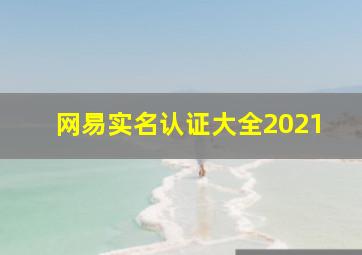 网易实名认证大全2021