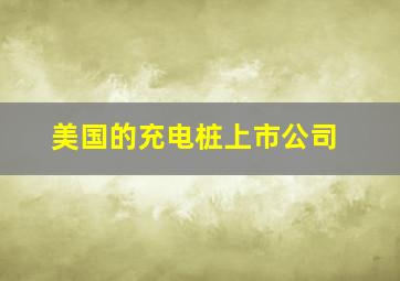 美国的充电桩上市公司