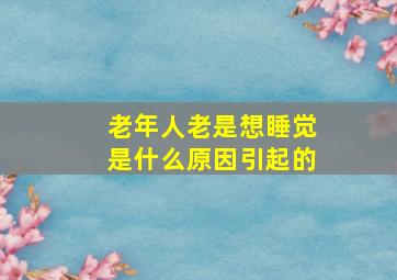 老年人老是想睡觉是什么原因引起的