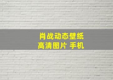 肖战动态壁纸高清图片 手机