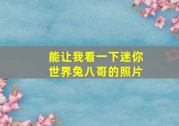 能让我看一下迷你世界兔八哥的照片